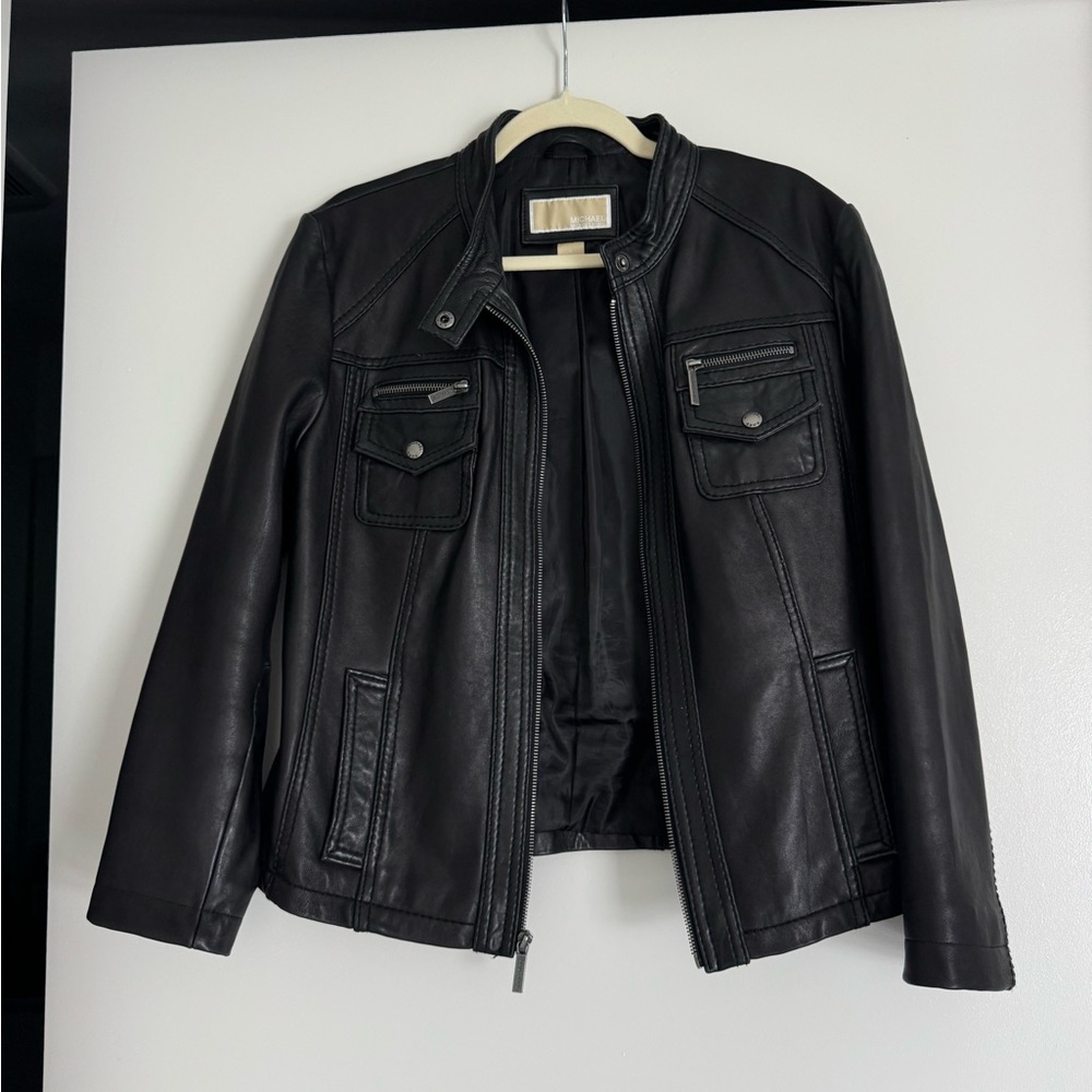 Michael Kors Black Leather Jacket